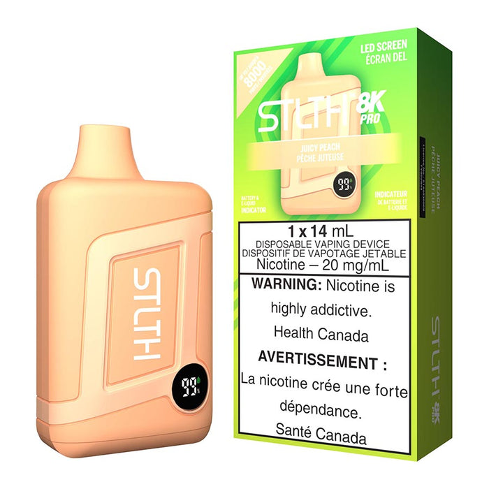 STLTH 8K Pro Disposable Vape Device - Juicy Peach