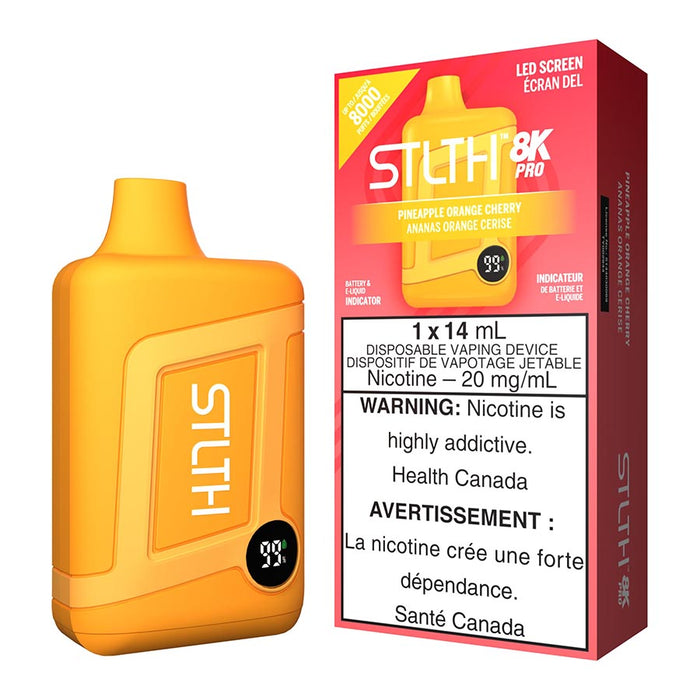 STLTH 8K Pro Disposable Vape Device - Pineapple Orange Cherry