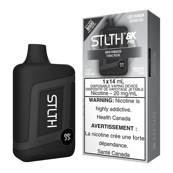 STLTH 8K Pro Disposable Vape Device - Rich Tobacco