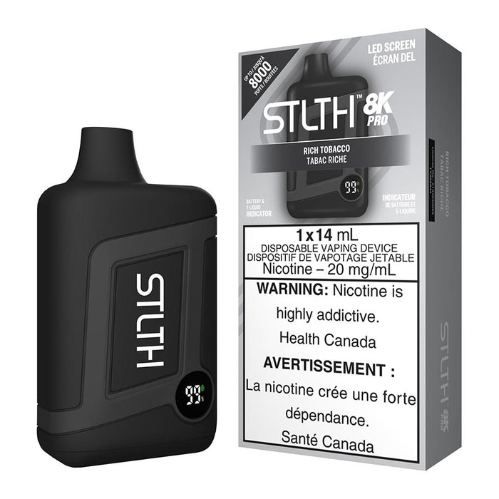 STLTH 8K Pro Disposable Vape Device - Rich Tobacco 14ml | Free Shipping $75+ NVB Inc. STLTH 8K Pro Disposable Vape Device - Rich Tobacco 14ml | Free Shipping $75+ NVB Inc.