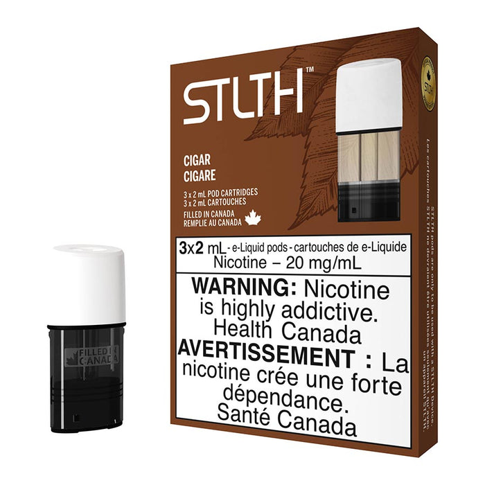 STLTH E-Liquid Pod Pack - Cigar 6ml | Free Shipping $75+ NVB Inc. STLTH E-Liquid Pod Pack - Cigar 6ml | Free Shipping $75+ NVB Inc.