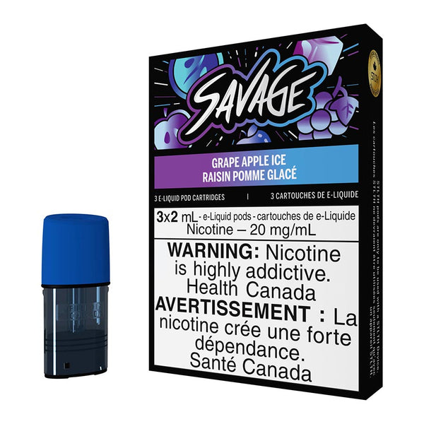 STLTH E-Liquid Pod Pack - Savage Grape Apple Ice 6ml | Free Shipping $75+ NVB Inc. STLTH E-Liquid Pod Pack - Savage Grape Apple Ice 6ml | Free Shipping $75+ NVB Inc.