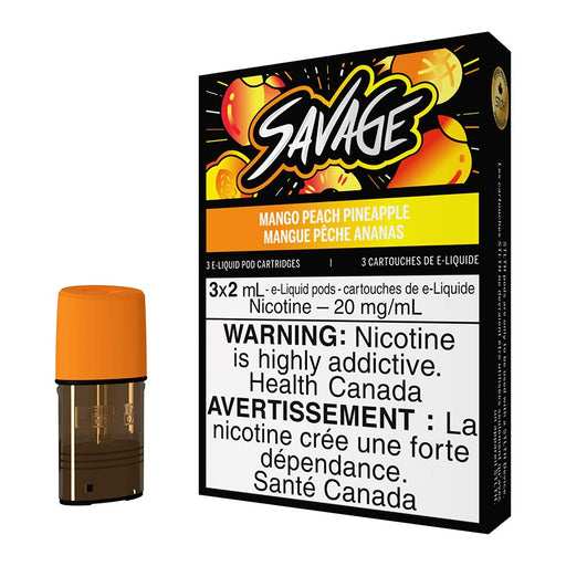 STLTH E-Liquid Pod Pack - Savage Mango Peach Pineapple 6ml | Free Shipping $75+ NVB Inc. STLTH E-Liquid Pod Pack - Savage Mango Peach Pineapple 6ml | Free Shipping $75+ NVB Inc.