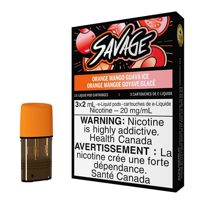 STLTH E-Liquid Pod Pack - Savage Orange Mango Guava Ice