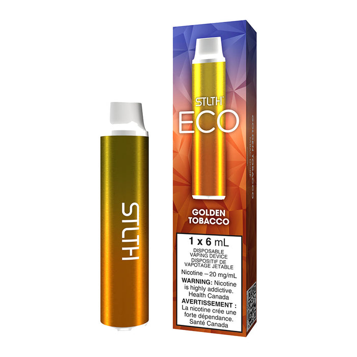 Gold Vape Disposable STLTH ECO Disposable Vape Device - Golden Tobacco 6ml Gold Bar 24 Seven 24K Gold Vape Disposable STLTH ECO Disposable Vape Device - Golden Tobacco 6ml Gold Bar 24 Seven 24K