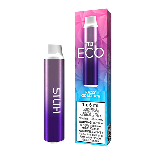 STLTH ECO Disposable Vape Device - Razzy Grape Ice 6ml | Free Shipping $75+ NVB Inc. STLTH ECO Disposable Vape Device - Razzy Grape Ice 6ml | Free Shipping $75+ NVB Inc.