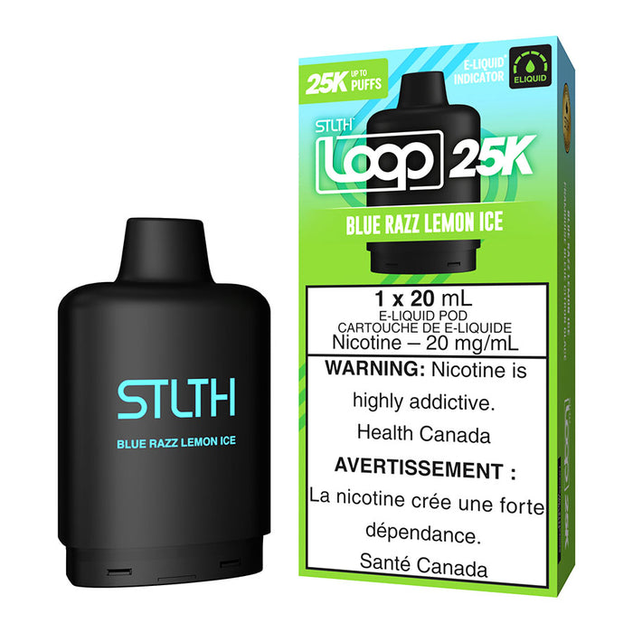 STLTH Loop 25K E-Liquid Pod Pack - Blue Razz Lemon Ice