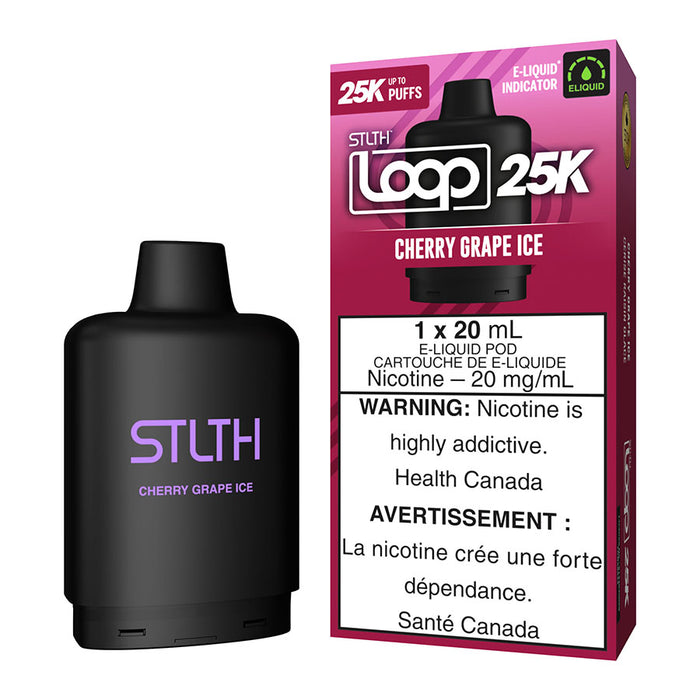 STLTH Loop 25K E-Liquid Pod Pack - Cherry Grape Ice