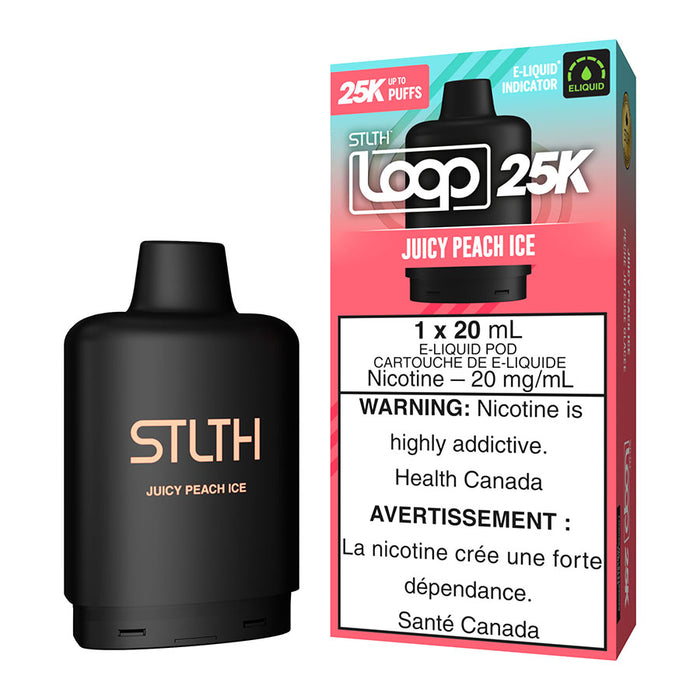 STLTH Loop 25K E-Liquid Pod Pack - Juicy Peach Ice