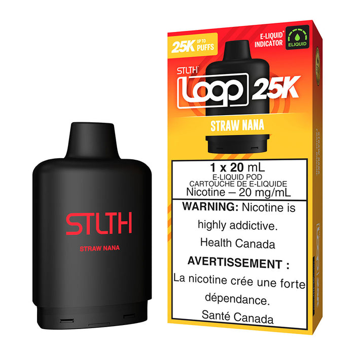 STLTH Loop 25K E-Liquid Pod Pack - Straw Nana