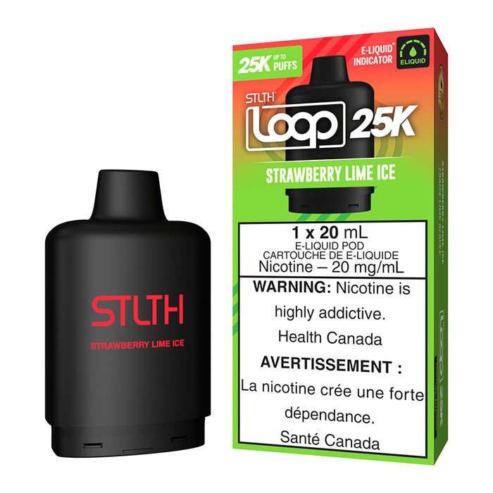 STLTH Loop 25K E-Liquid Pod Pack - Strawberry Lime Ice