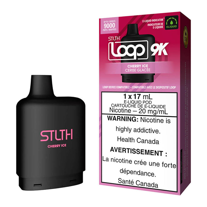 STLTH Loop 9K E-Liquid Pod Pack - Cherry Ice