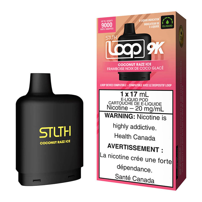 STLTH Loop 9K E-Liquid Pod Pack - Coconut Razz Ice