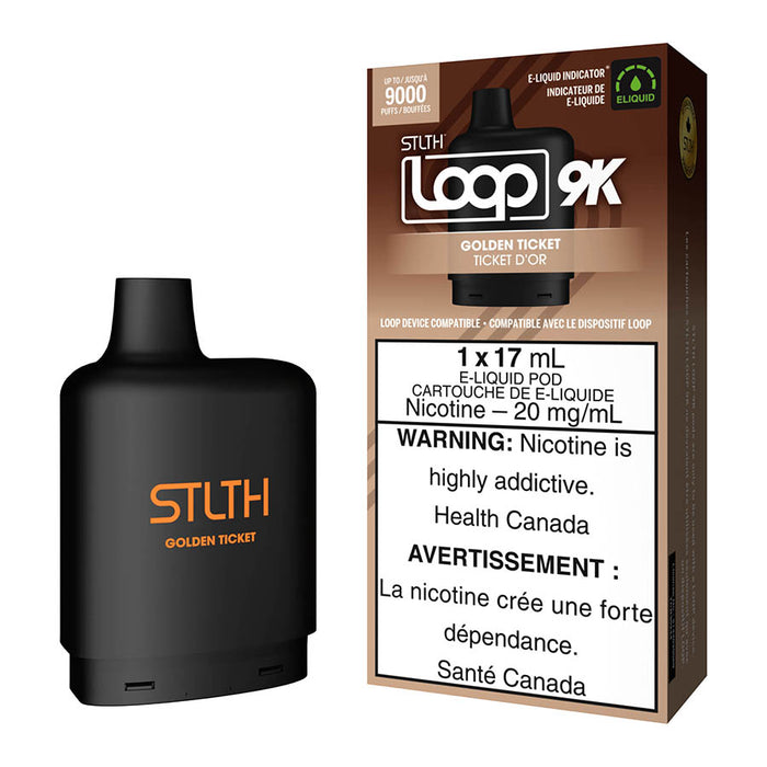 STLTH Loop 9K E-Liquid Pod Pack - Golden Ticket