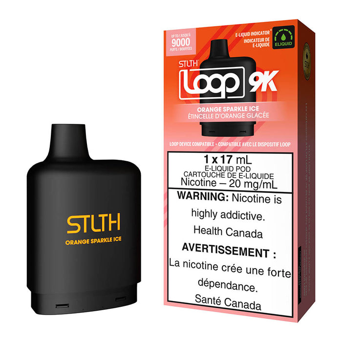 STLTH Loop 9K E-Liquid Pod Pack - Orange Sparkle Ice