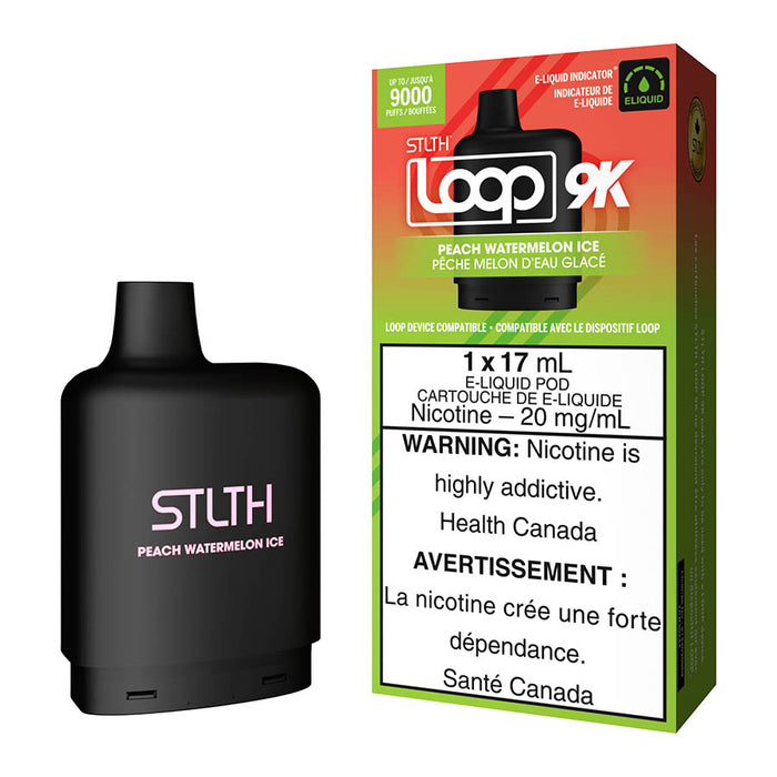 STLTH Loop 9K E-Liquid Pod Pack - Peach Watermelon Ice