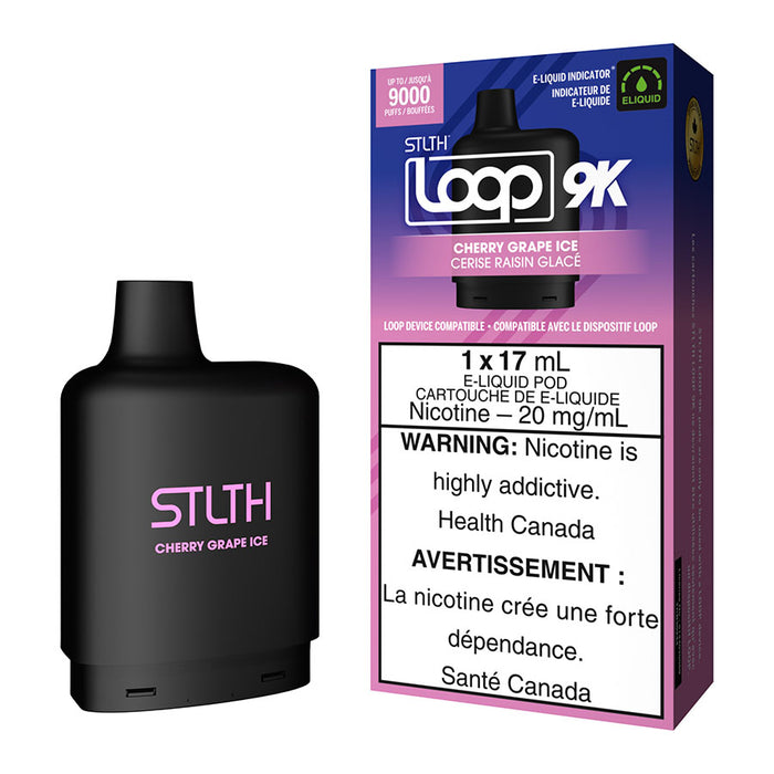 STLTH Loop 9K Pod Pack - Cherry Grape Ice