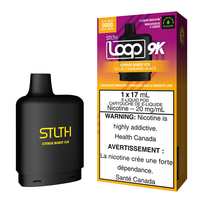 STLTH Loop 9K Pod Pack - Citrus Burst Ice