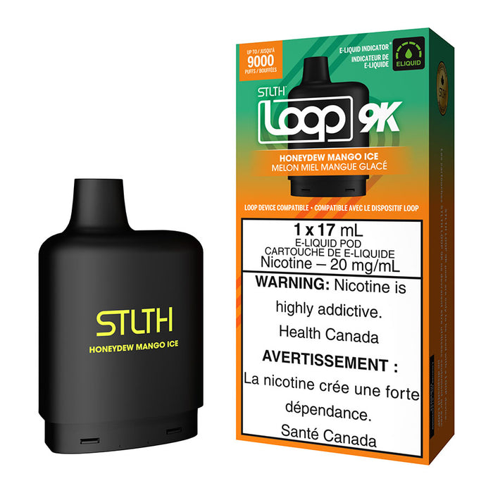 STLTH Loop 9K Pod Pack - Honeydew Mango Ice