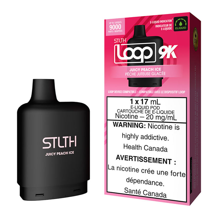 STLTH Loop 9K Pod Pack - Juicy Peach Ice