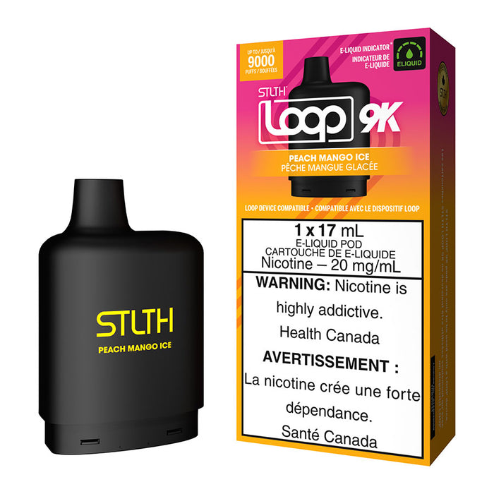 STLTH Loop 9K Pod Pack - Peach Mango Ice