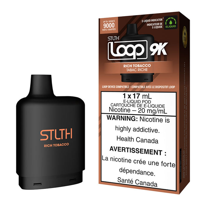 STLTH Loop 9K Pod Pack - Rich Tobacco