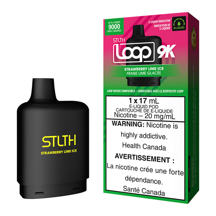 STLTH Loop 9K Pod Pack - Strawberry Lime Ice