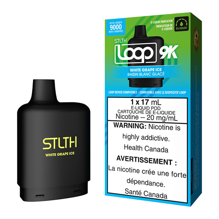 STLTH Loop 9K Pod Pack - White Grape Ice