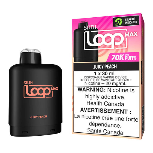 STLTH Loop Max E-Liquid Pod Pack - Juicy Peach 30ml | Free Shipping $75+ NVB Inc. STLTH Loop Max E-Liquid Pod Pack - Juicy Peach 30ml | Free Shipping $75+ NVB Inc.
