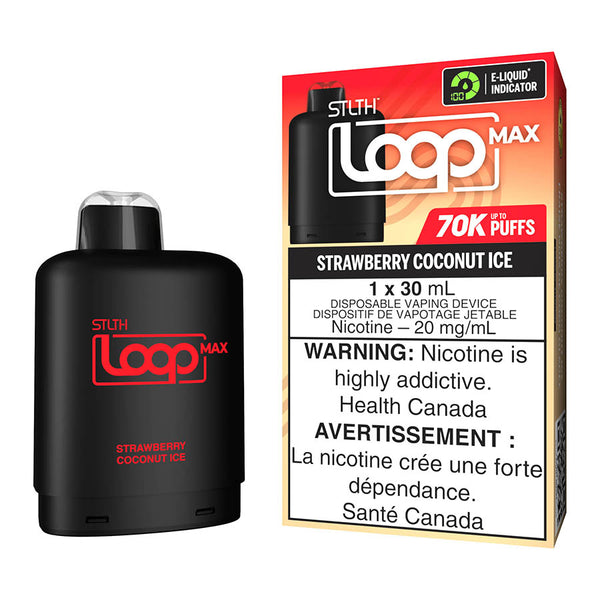 STLTH Loop Max E-Liquid Pod Pack - Strawberry Coconut Ice 30ml | Free  Shipping $75+  NVB Inc.