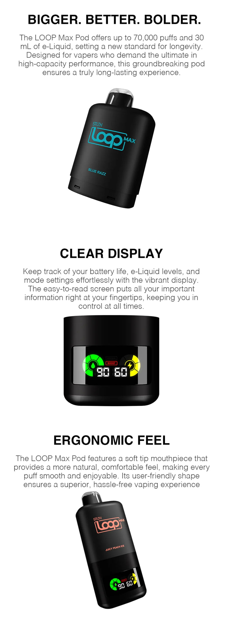 STLTH Loop Max Closed Pod Device | Free Shipping $75+ NVB Inc. STLTH Loop Max Closed Pod Device | Free Shipping $75+ NVB Inc.