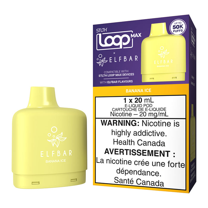 STLTH Loop Max X Elf Bar E-Liquid Pod Pack - Banana Ice 20ml