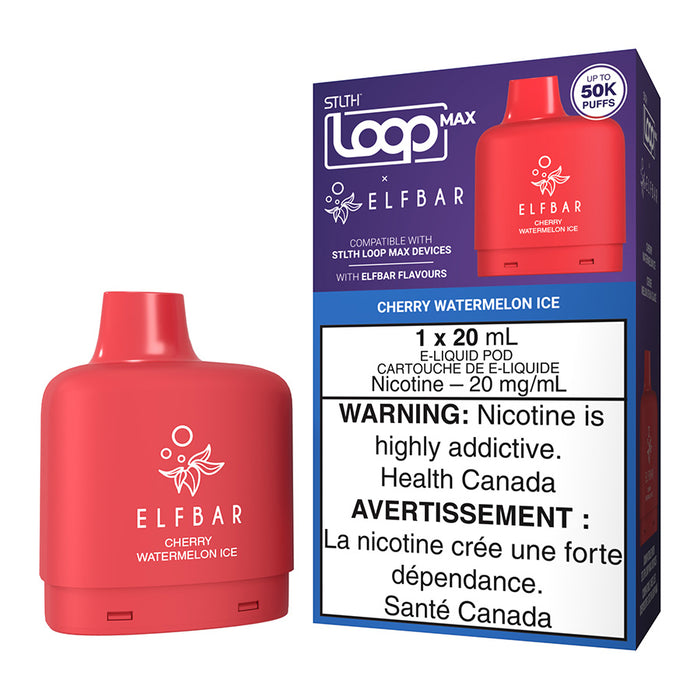 STLTH Loop Max X Elf Bar E-Liquid Pod Pack - Cherry Watermelon Ice 20ml