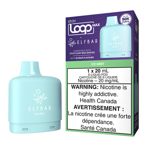 STLTH Loop Max X Elf Bar E-Liquid Pod Pack - Ice Mint 20ml