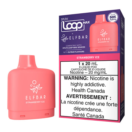 STLTH Loop Max X Elf Bar E-Liquid Pod Pack - Strawberry Ice 20ml