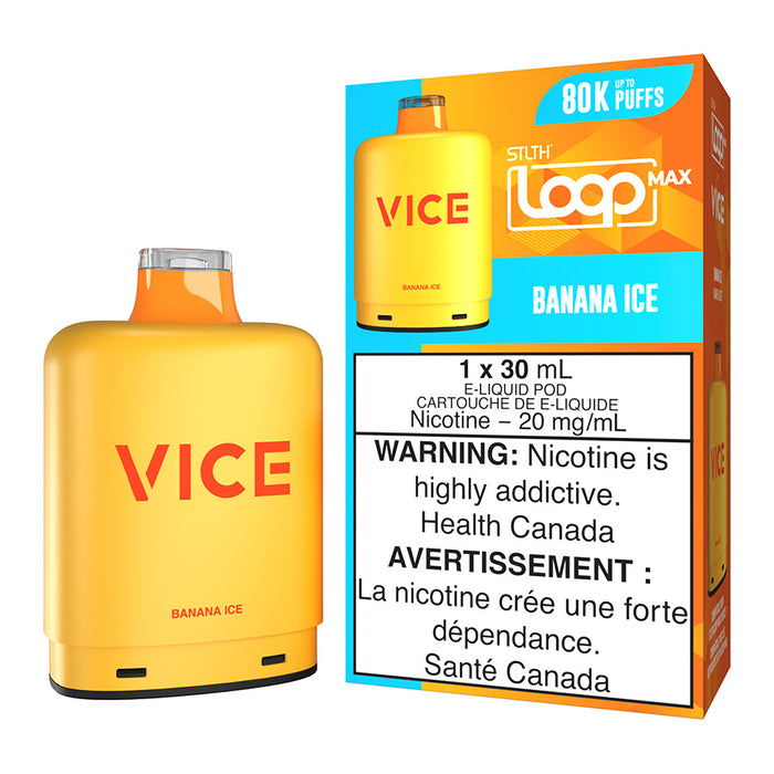 STLTH Loop Max x Vice E-Liquid Pod Pack - Banana Ice 30ml