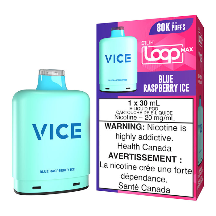 STLTH Loop Max x Vice E-Liquid Pod Pack - Blue Raspberry Ice 30ml