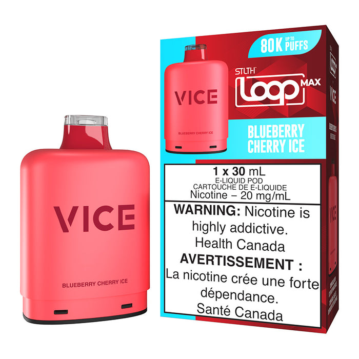 STLTH Loop Max x Vice E-Liquid Pod Pack - Blueberry Cherry Ice 30ml