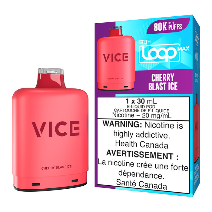 STLTH Loop Max x Vice E-Liquid Pod Pack - Cherry Blast Ice 30ml