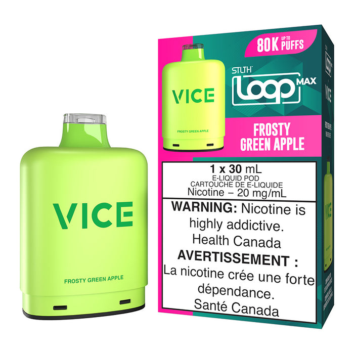 STLTH Loop Max x Vice E-Liquid Pod Pack - Frosty Green Apple 30ml