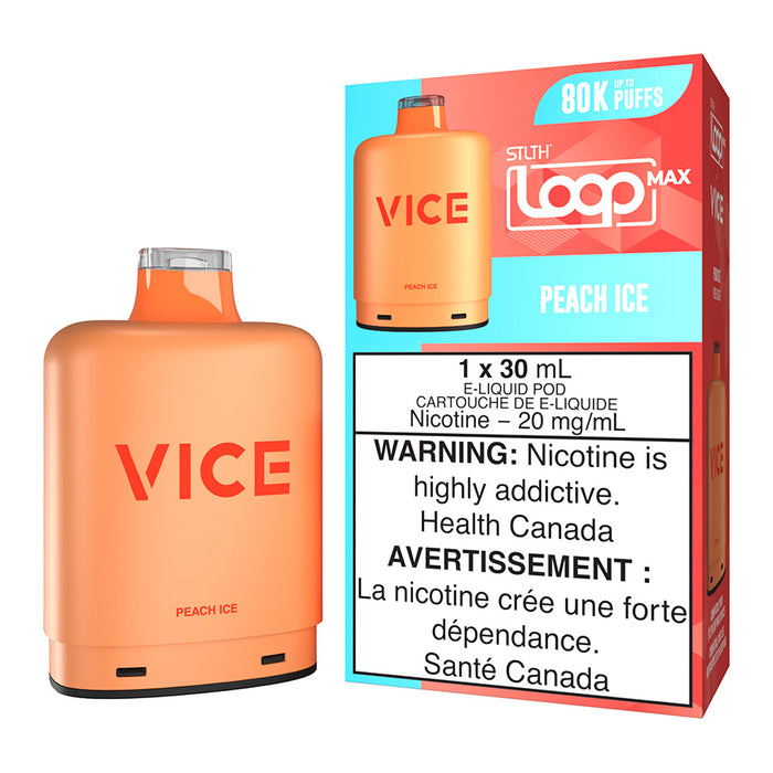 STLTH Loop Max x Vice E-Liquid Pod Pack - Peach Ice 30ml