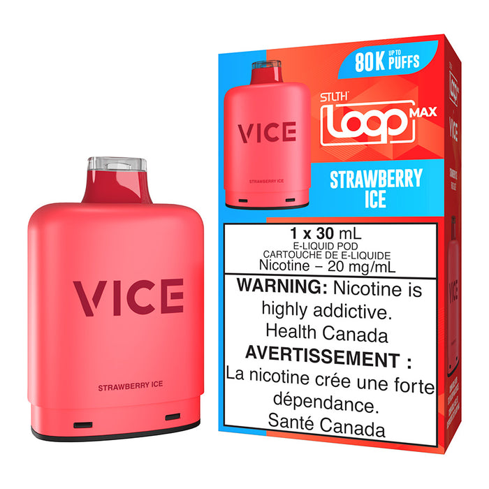 STLTH Loop Max x Vice E-Liquid Pod Pack - Strawberry Ice 30ml