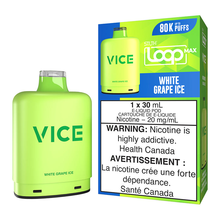 STLTH Loop Max x Vice E-Liquid Pod Pack - White Grape Ice 30ml
