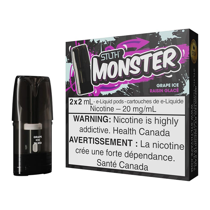 STLTH Monster E-Liquid Pod Pack - Grape Ice