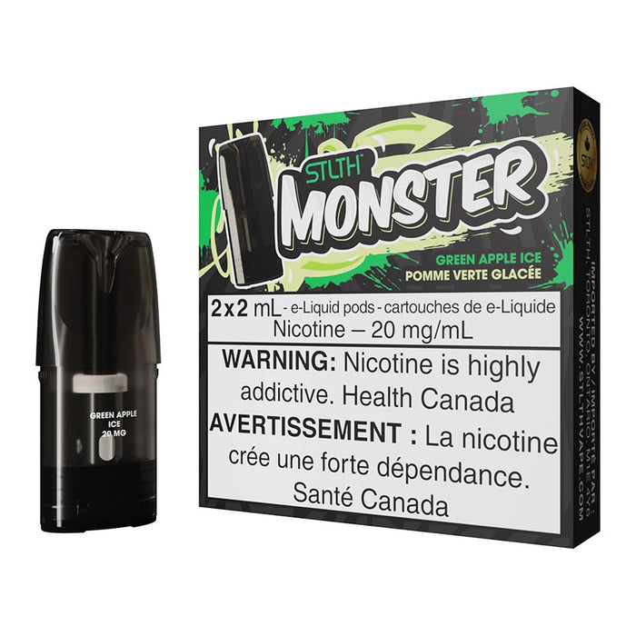 STLTH Monster E-Liquid Pod Pack - Green Apple Ice