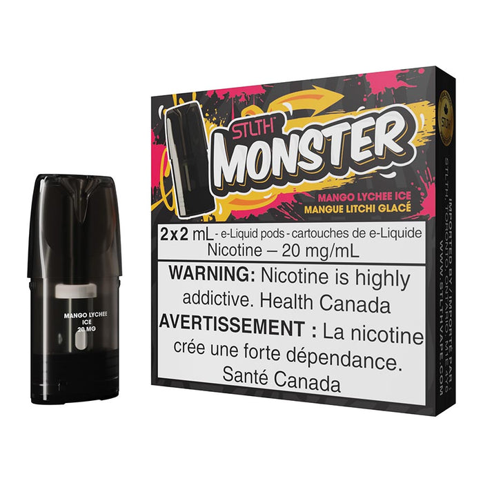 STLTH Monster E-Liquid Pod Pack - Mango Lychee Ice