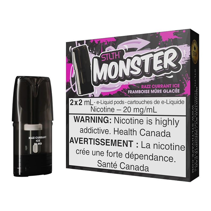 STLTH Monster E-Liquid Pod Pack - Razz Currant Ice