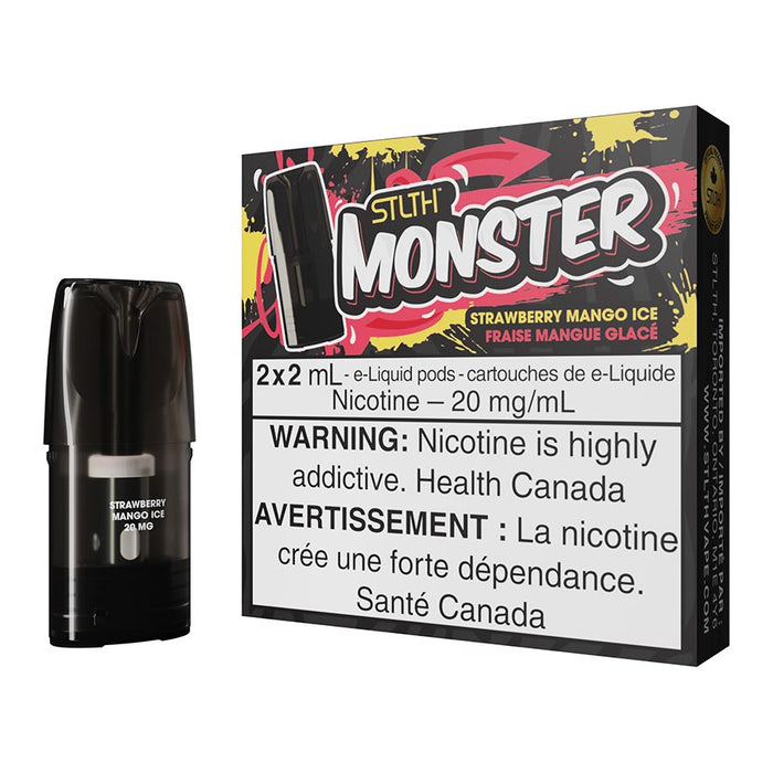 STLTH Monster E-Liquid Pod Pack - Strawberry Mango Ice