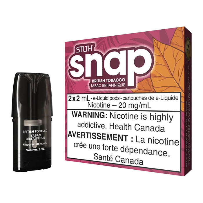 STLTH SNAP E-Liquid Pod Pack - British Tobacco