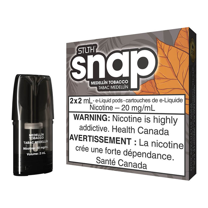 STLTH SNAP E-Liquid Pod Pack - Medellin Tobacco